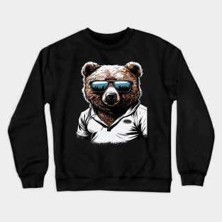 Bear Wearing Sunglasses Crewneck Sweatshirt